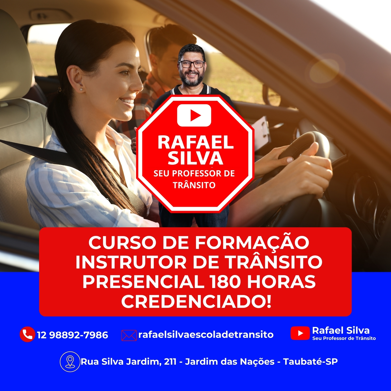 CURSO FORMAÇÃO DE INSTRUTOR DE TRÂNSITO 180 HORAS PRESENCIAIS (INTENSIVO OU MEIO PERÍODO)